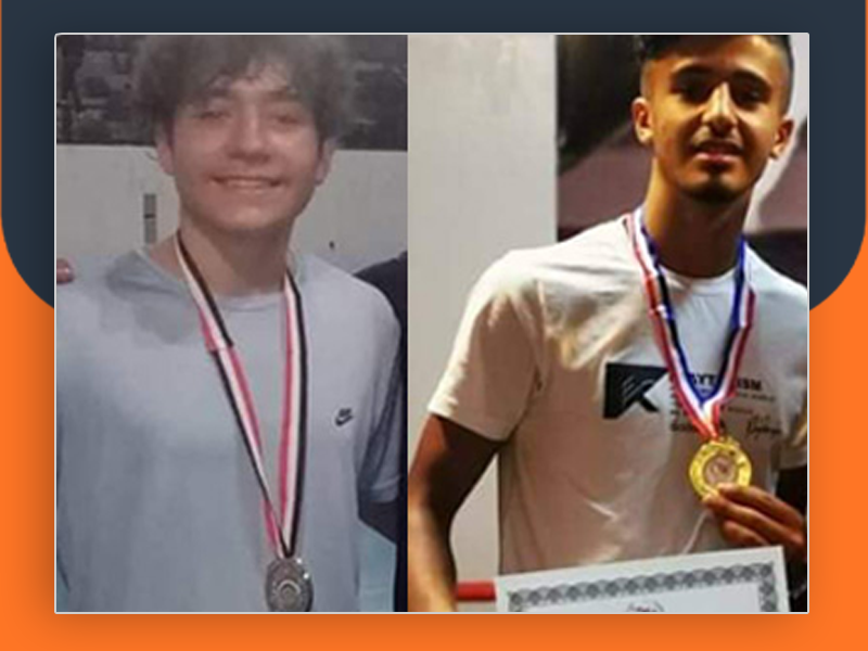 رياضيان فلسطينيان يحققان المركزين الأول والثاني على مستوى الجمهورية