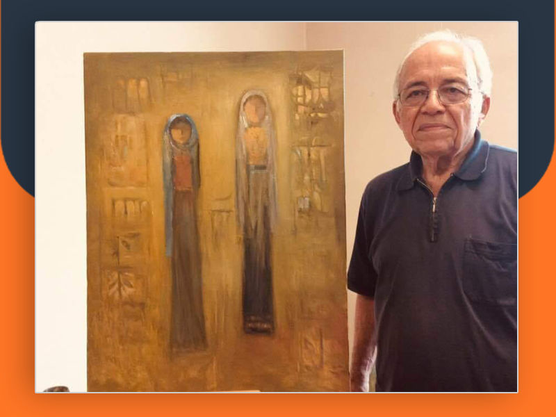 الحركة التشكيلية الفلسطينية تودع الفنان إبراهيم هزيمة