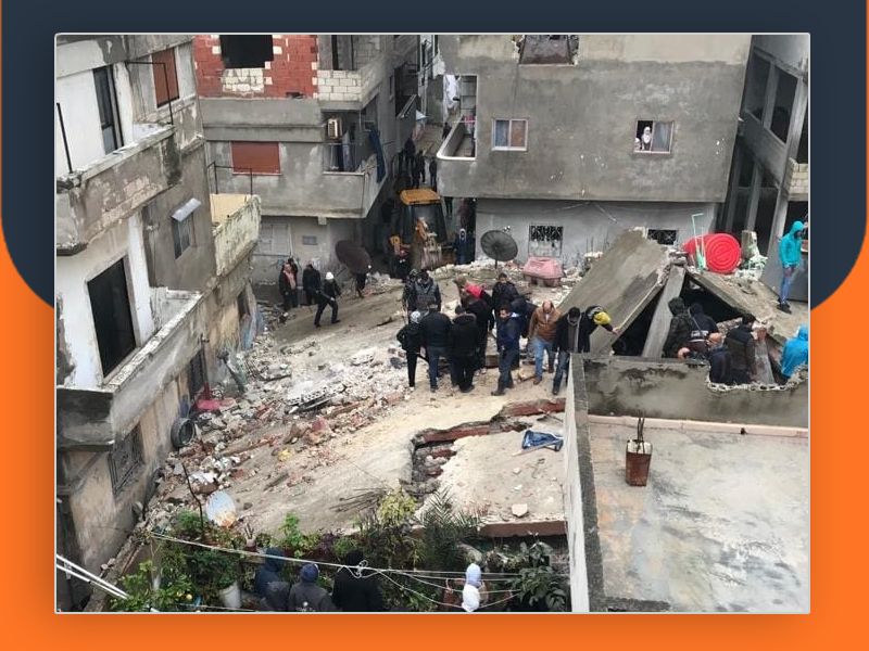 الزلزال يكشف هشاشة الأبنية في المخيمات الفلسطينية بسورية