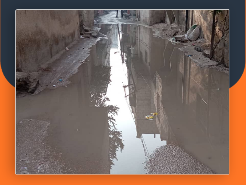 طرقات مخيم الحسينية الطينية: كابوس يتكرر كل شتاء؟!