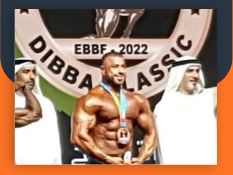 فلسطيني يفوز بالمركز الثالث في بطولة دبي لبناء الأجسام