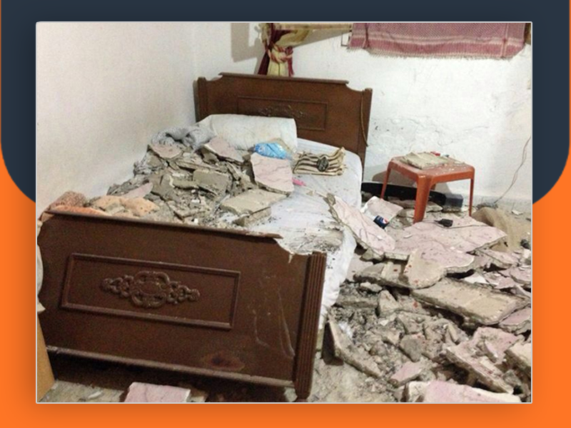 مخيم عين الحلوة.. نجاة عائلة فلسطينية سورية جراء سقوط سقف منزلها