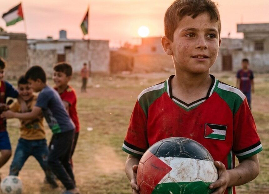 على هامش المونديال، حين تصبح الكرة رسالة… حلم فلسطيني يولد في سوريا الحرة